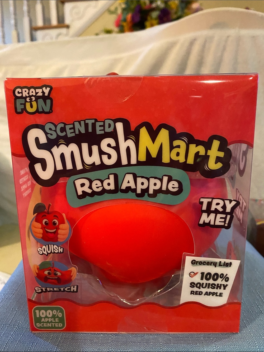 Red Apple Squishy Scented Smush Mart squishy Back to School teacher gift NEW - Picture 4 of 7